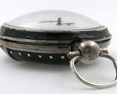 Automaton dial with naval scene