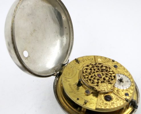 Automaton dial with naval scene