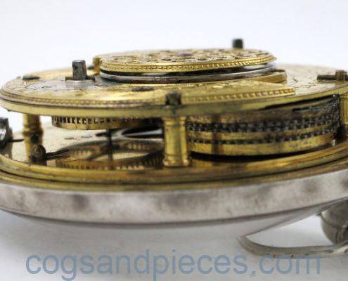 Automaton dial with naval scene