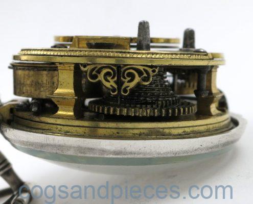 Silver champleve dial