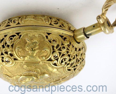 Gold repousse repeater