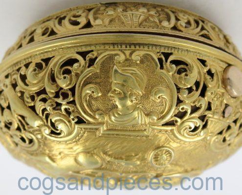 Gold repousse repeater