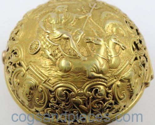 Gold repousse repeater