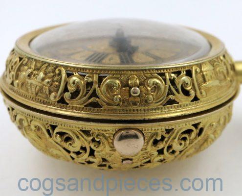 Gold repousse repeater