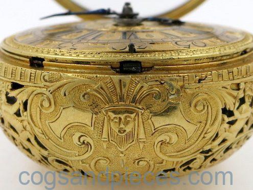 Gold repousse repeater