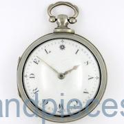 Silver pair cases, name dial