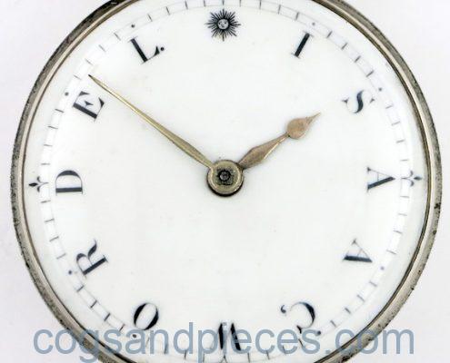 Silver pair cases, name dial