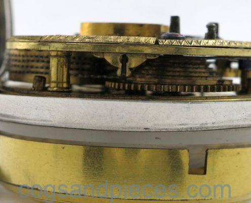 Silver pair cases, name dial