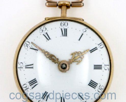 Glasgow gold repousse pair cased verge