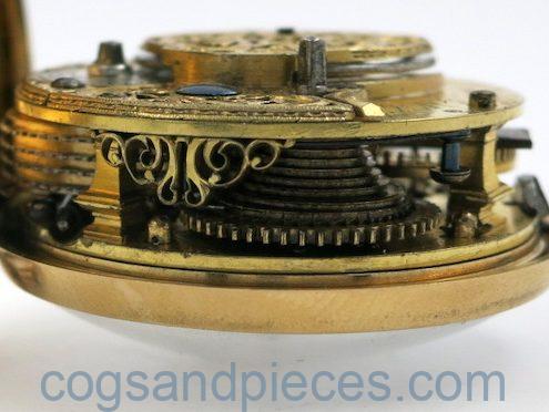 Glasgow gold repousse pair cased verge