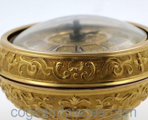 Gold repousse pair cased verge by Kipling, London