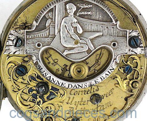 Early Dutch watch with mock pendulum balance