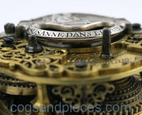 Early Dutch watch with mock pendulum balance