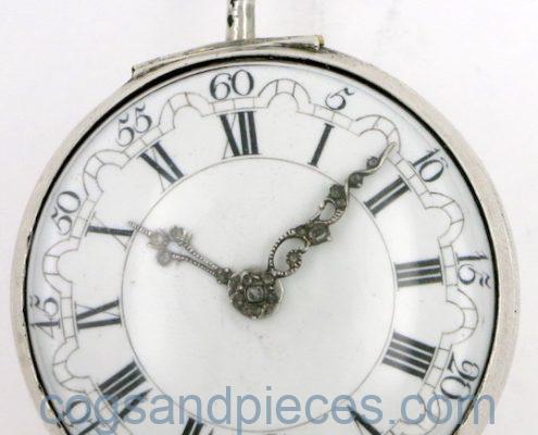 Early Dutch watch with mock pendulum balance