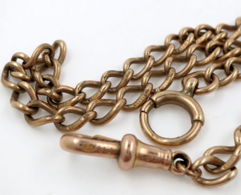 Rose gold watch chain