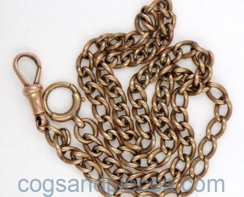 Rose gold watch chain