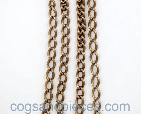 Rose gold watch chain