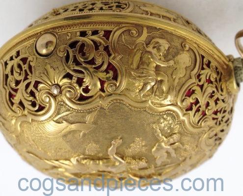 Gold repousse repeater