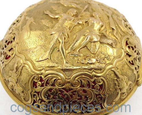Gold repousse repeater