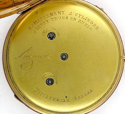 French cylinder clockwatch