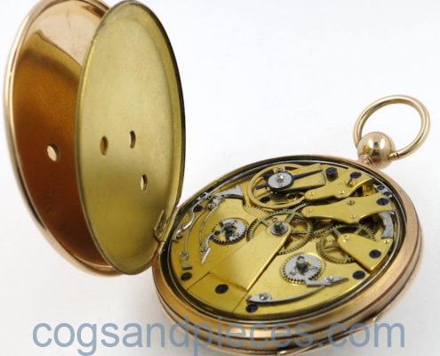 French cylinder clockwatch