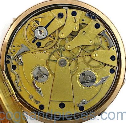 French cylinder clockwatch