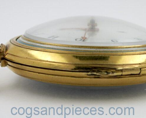 Gold enamel verge