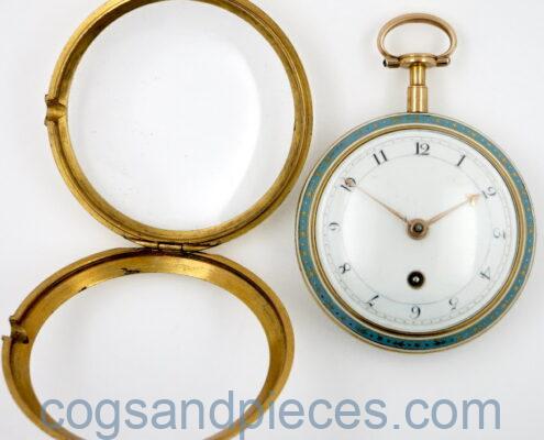 Gold enamel verge