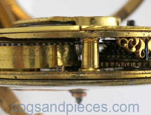 Gold enamel verge