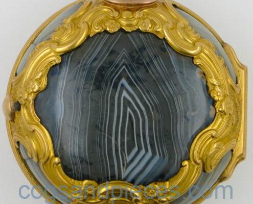 gold agate chatelaine