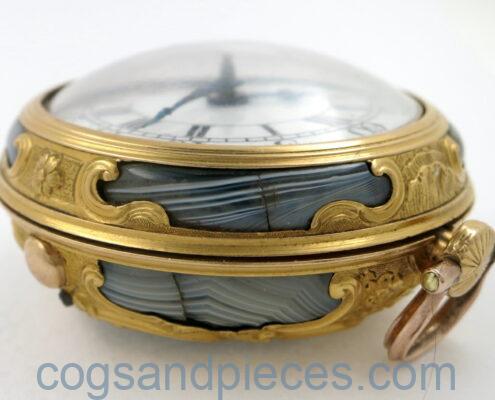 gold agate chatelaine