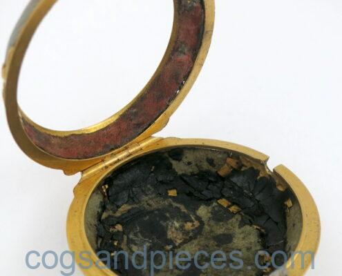 gold agate chatelaine