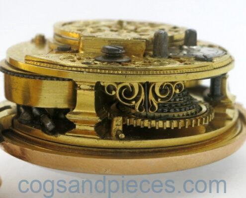 gold agate chatelaine