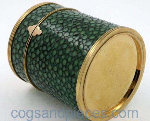 Gold & shagreen cased verge
