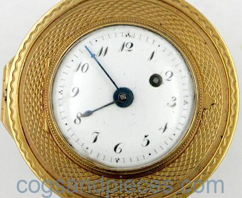 Gold & shagreen cased verge