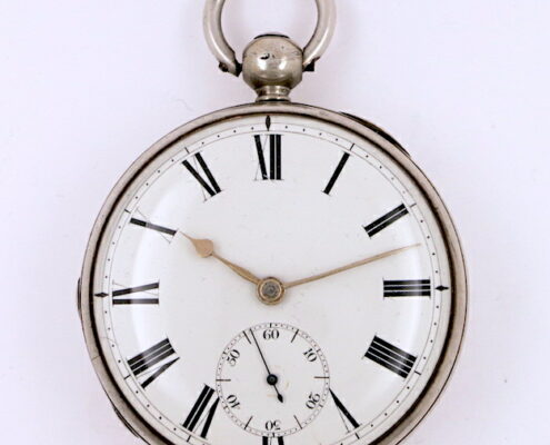 London silver cylinder watch