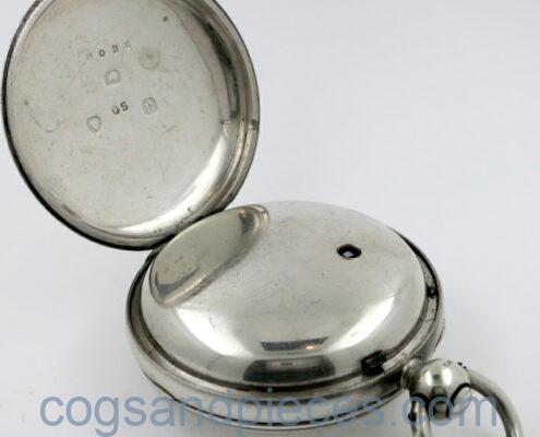 London silver cylinder watch
