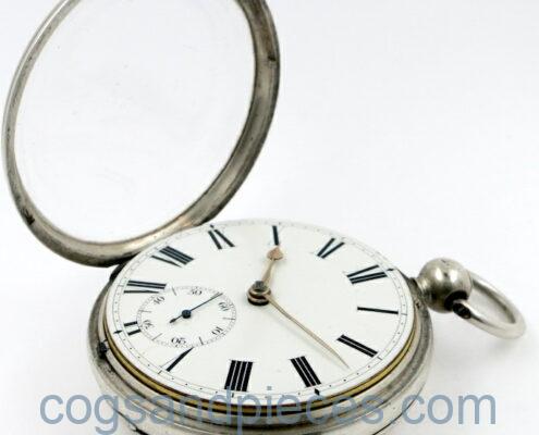 London silver cylinder watch