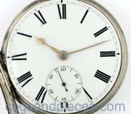London silver cylinder watch