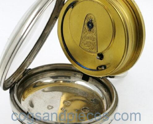 London silver cylinder watch
