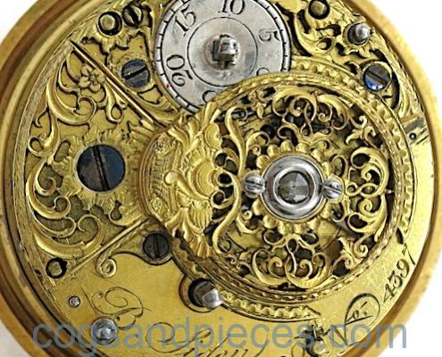 Gold repousse half quarter repeater