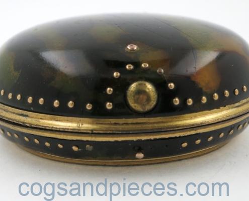 Horn/shell & gilt outer case