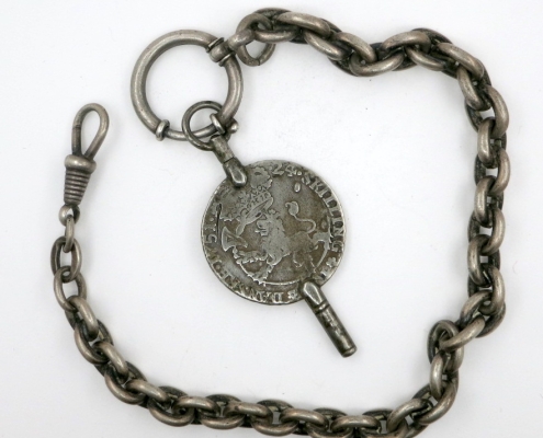 Antique Silver Watch Key