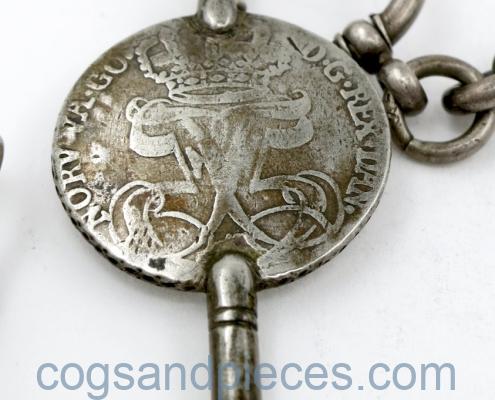 Antique Silver Watch Key
