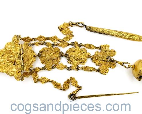 Gilt chatelaine