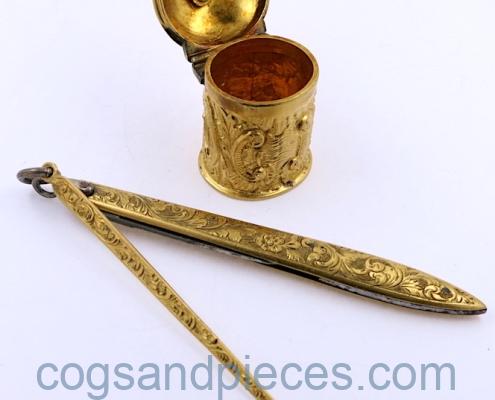 Gilt chatelaine