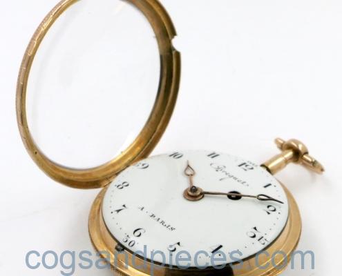 Swiss Gold Enamel Watch Cylinder