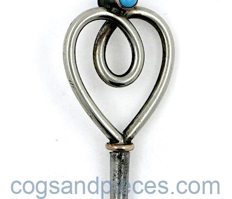 Silver & Turquoise Watch Key