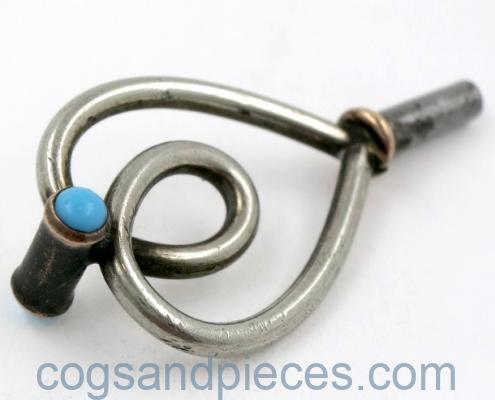 Silver & Turquoise Watch Key