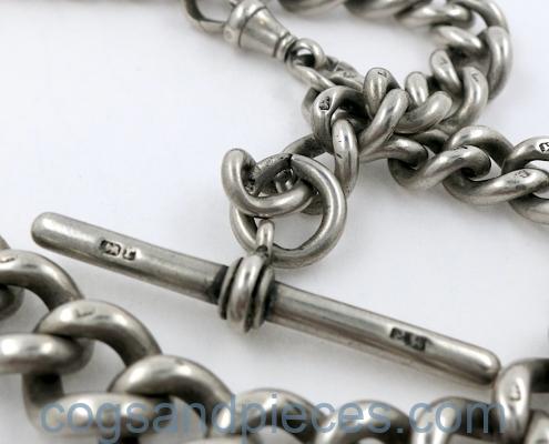 Heavy Silver Albert Watch Chain